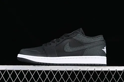 All categories Air Jordan Jordan series basketball shoes Air Jordan 1 Low G version pure original Air Jordan 1 Low AJ1 Joe 1 all black burst pattern low-top cultural casual sneakers FB9907-001
